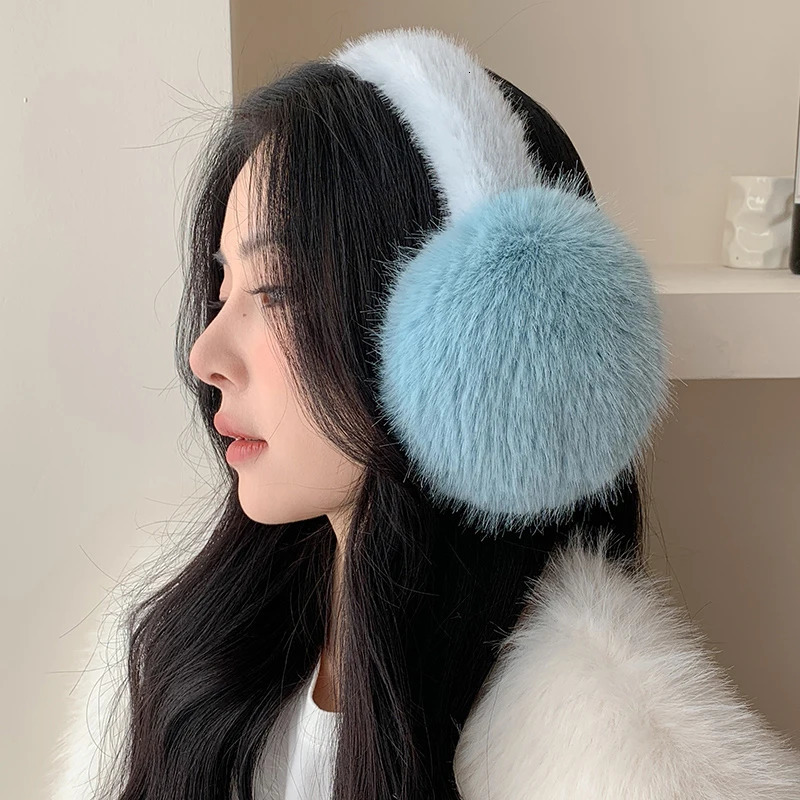 Solid Color Soft Plush Ear Warmer Winter Warm Earmuffs Fashion Ear Cover Outdoor Cold Protection EarMuffs Folding Earflap 251029