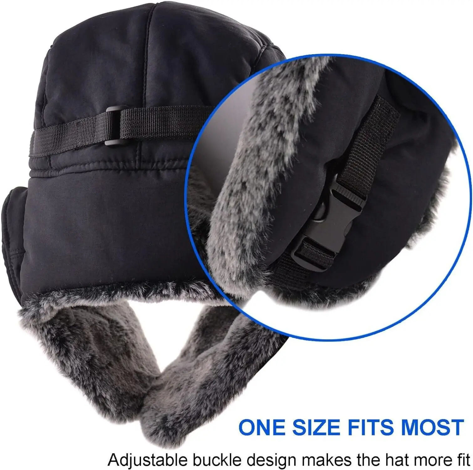 Winter Cozy Plush Ushanka Russian Hat Windproof Cold Proof Full Hood Earflap Hat Velvet Thick Thermal Hat 5860cm 251029