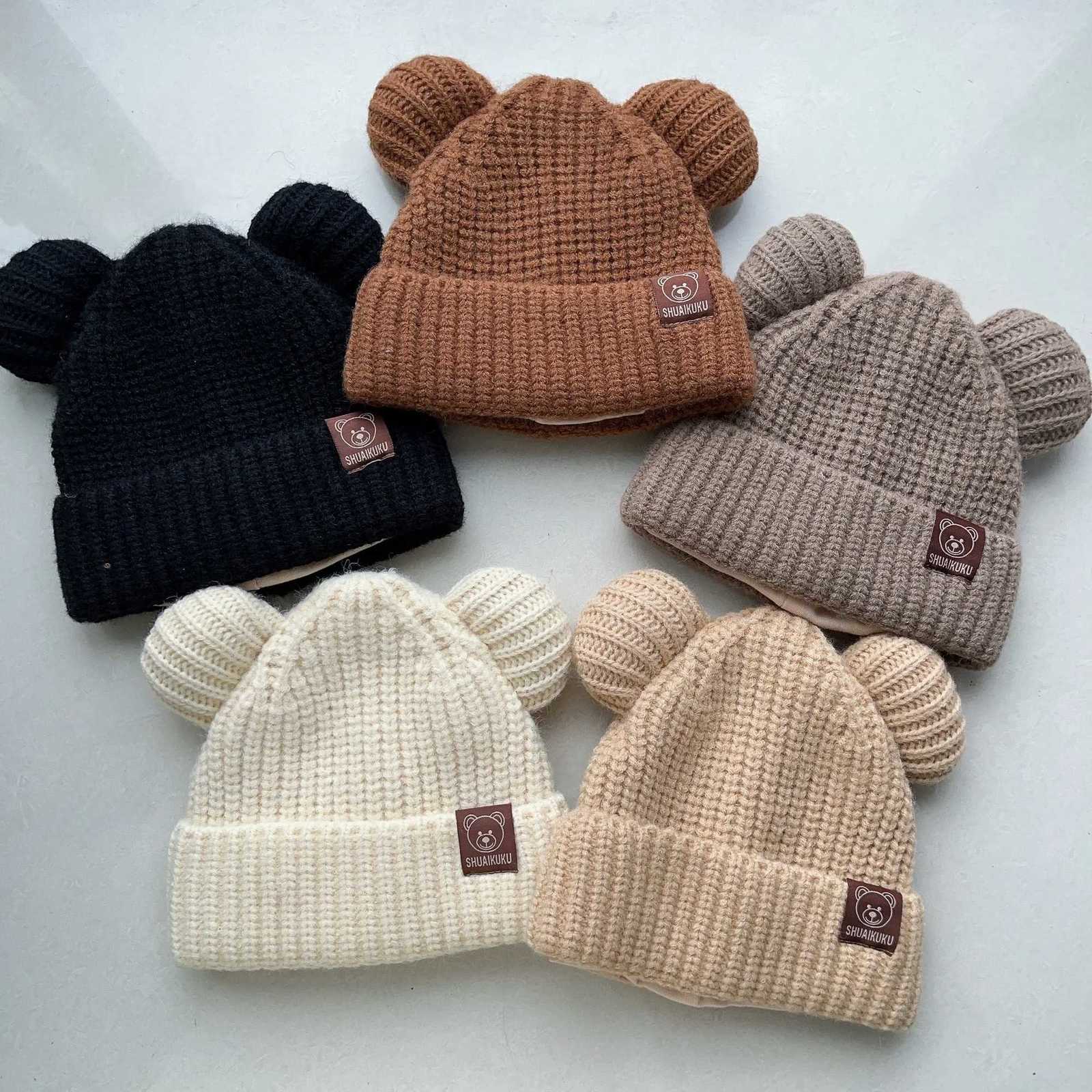 Kids Winter Beanie Hat with Ears 80 Acrylic 20 Polyester Lightweight Knit Fabric Fitted Urban Theme Buckle Closure Gift251028