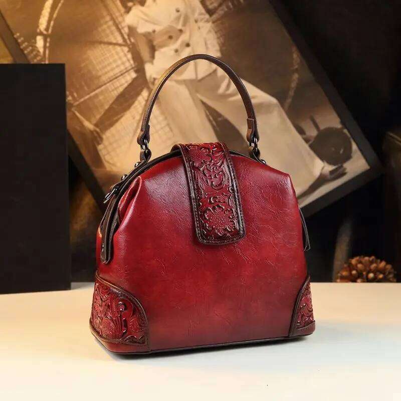 Designer Bags Designer Brand Retro Emed Dumpling Bag Leather Handcrafted Cowhide Handbag Shoulder Cross-Body Bags For Women Hot Selling