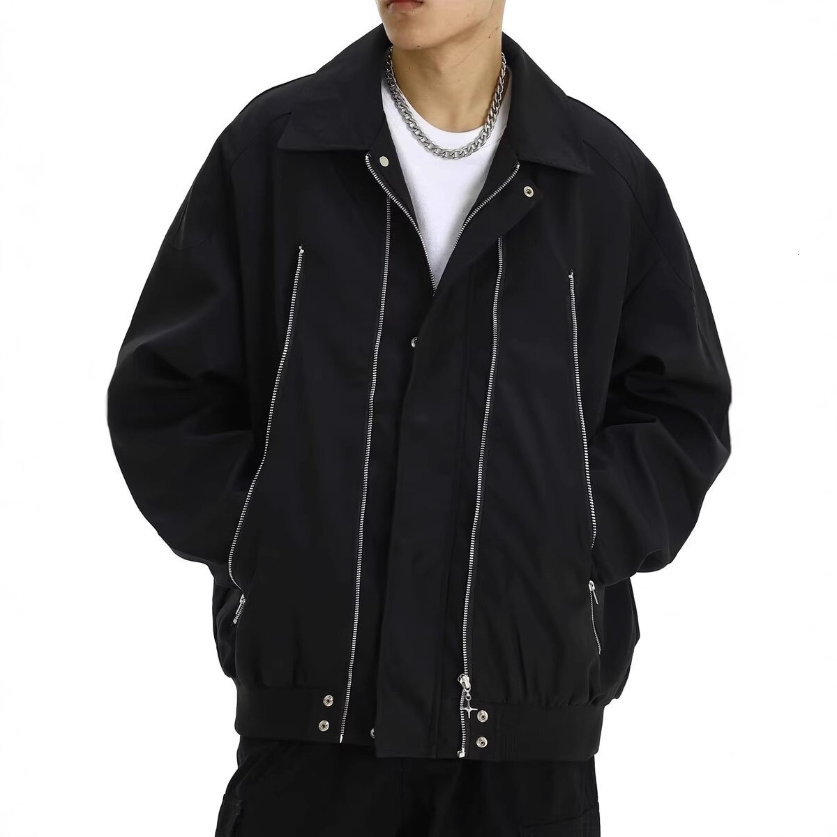 American Style Design Zipper Jacket For Men Spring Designer Jacket And Autumn Season Trendy Brand Functional Style Cool And Handsome Niche Versatile C