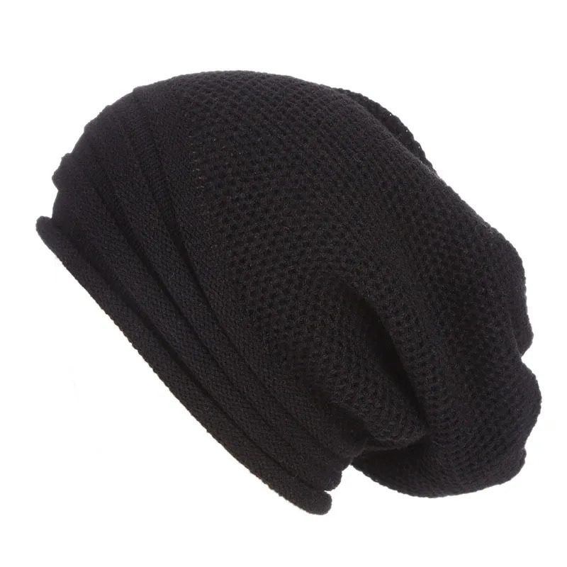 Winter Baggy Slouchy Beanie Hat Wool Knitted Warm Cap for Men Women Beanie Oversized Winter Hat for Skiing cappello uomo 251029