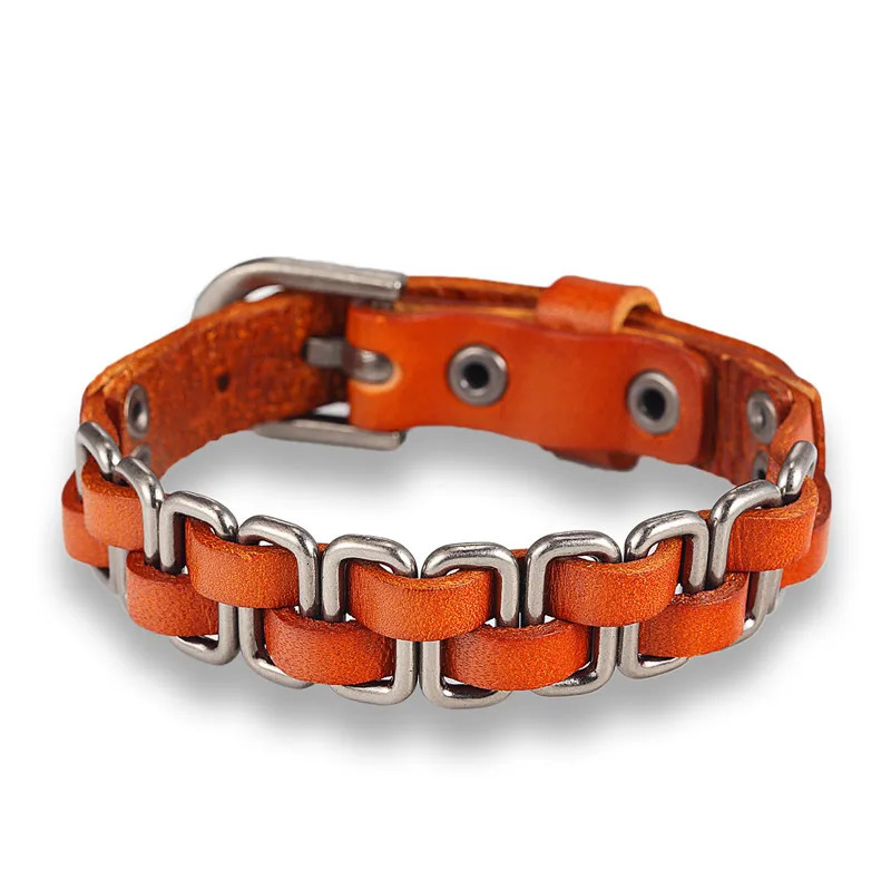 MKENDN Arrival High Quality Multilaye HandKnitted Braid Leather Bracelet Men Friendship Charm Bracelets Jewelry 251028