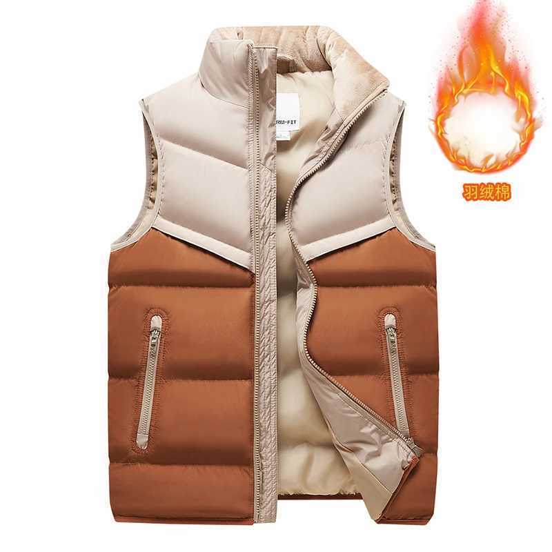 2025 Autumn and Winter New Mens Outdoor Standing Collar Cotton Vest Comfortable Fashionable Highquality Vest Jacket for Men W251029