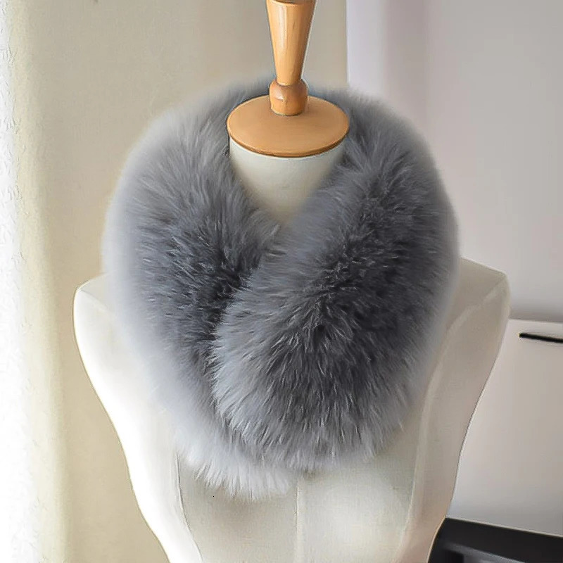 Soft Fluffy Faux Fur Scarf for Women Winter Thick Keep Warm Plush Collar Neck Warmer Ladies Elegant Neckerchief 251021
