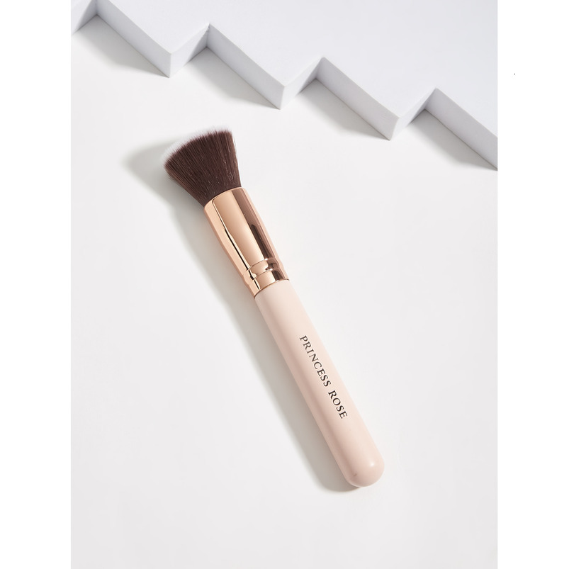 High-Quality Portable Pink Flat Synthetic Hair Concealer Brush Foundation Brush Face Makeup Brush Factory Store Customizable