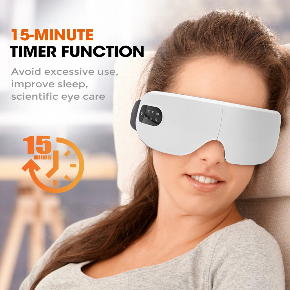 Eye Massager with Heat Smart Eye Care Device with Music for Migraines Relax Reduce Eye Strain Dark Circles Eye Bag Improve Sleep 251027