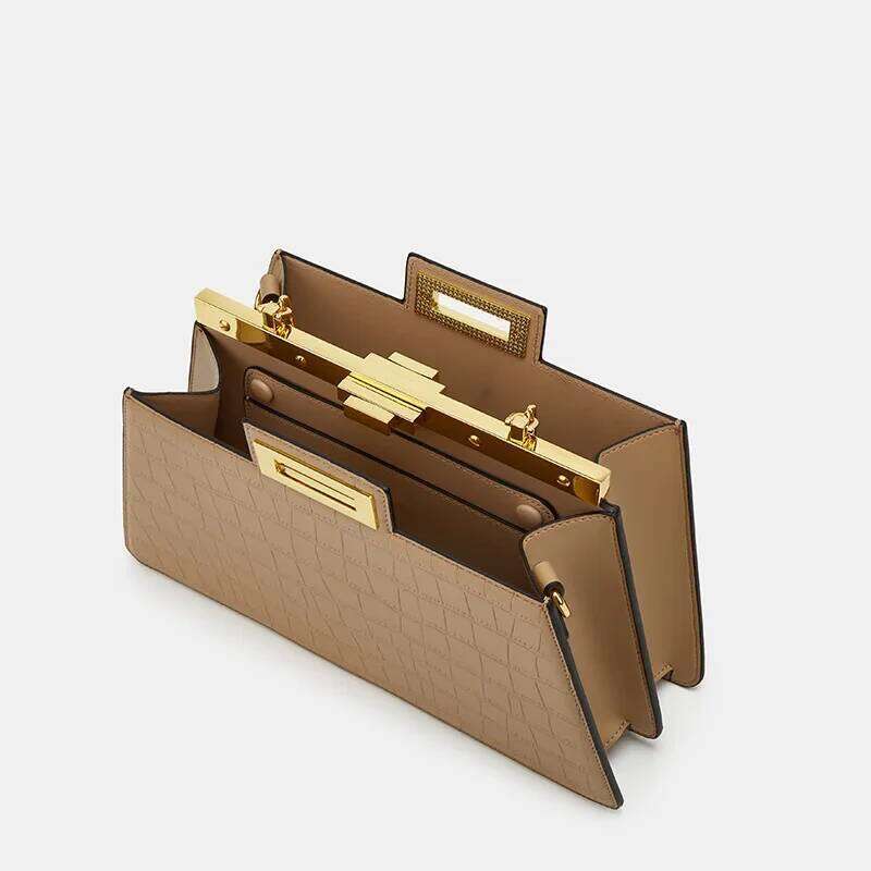 New Trendy Niche Women s Handbag Fashionable Versatile Single Shoulder Underarm Bag Hard Leather Hip Hop Style