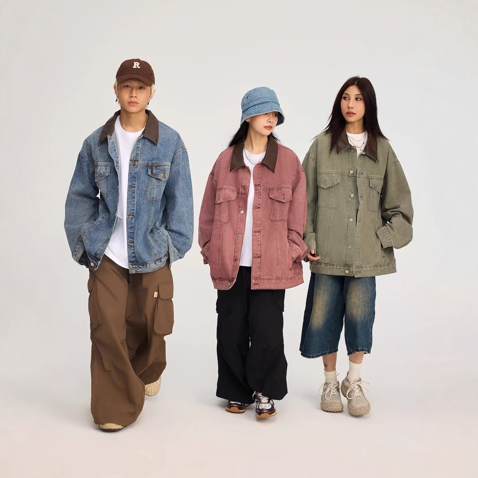 American Style Washed Lazy Denim Jacket For Men And Women Spring And Autumn Season Trendy Designer Jacket Brand Loose Fit Simple Casual Versatile Jack
