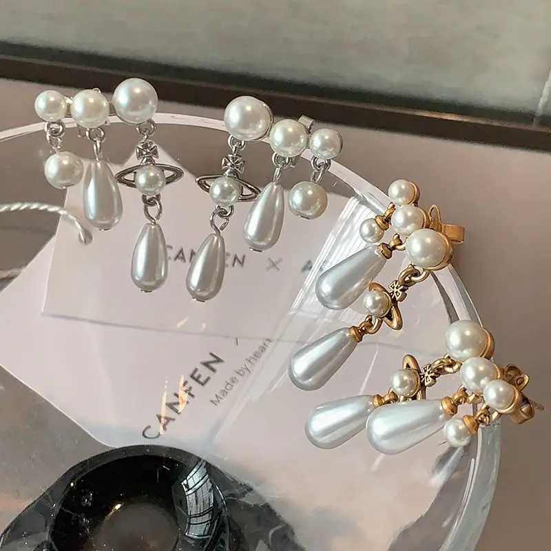 Elegant Earrings for Woman Fashion Jewelry Imitation pearls Stud Earrings Creative Versatile Ear Studs aretes GiftW251029