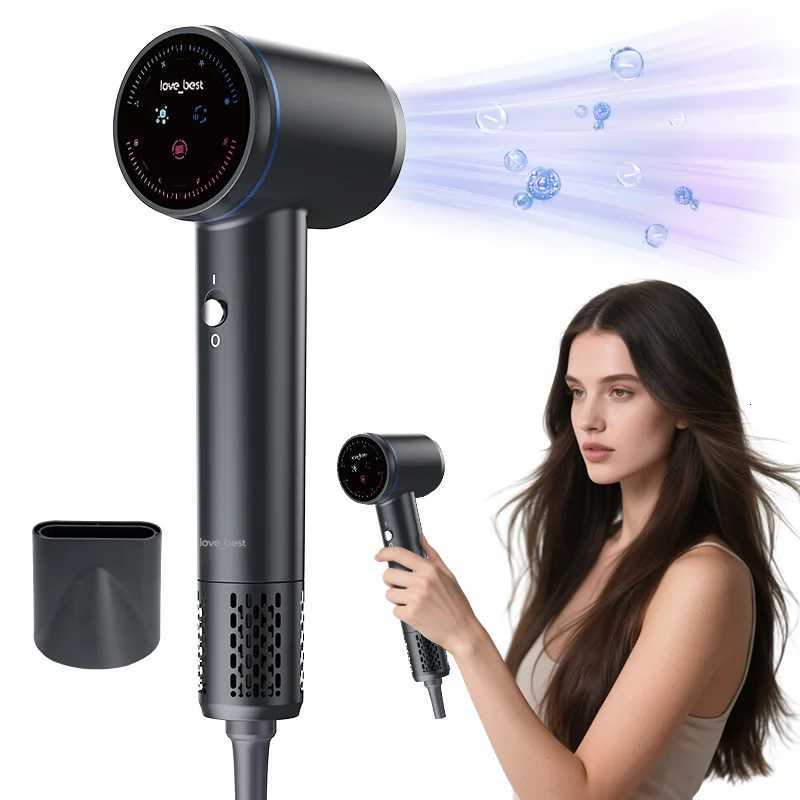 Highspeed Hair Dryer 20V 400W Plasma Lightweight Powerful Brushless DC motor Low Noise Quick Dryer Negative Ionic Blow Dryer W251029
