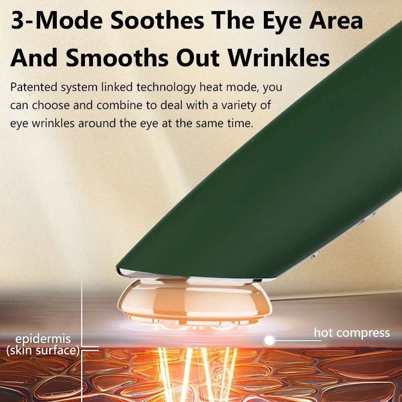 Eye Massager EMS Compress Vibration AntiWrinkle Eye Massage Pen Dark Circles Removal Eyes Cream Infusion Beauty Care Tools 251027