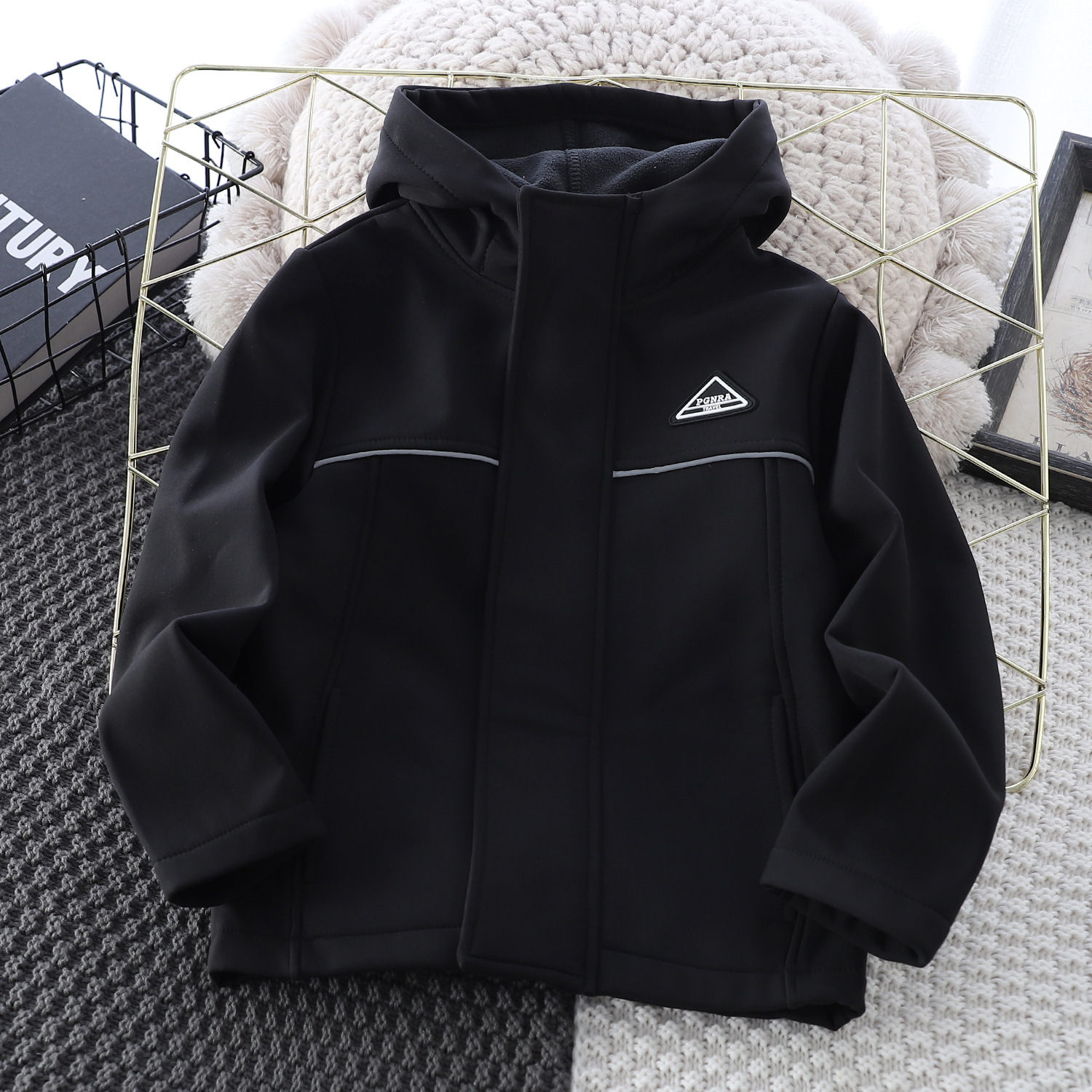 Children s Jacket Autumn New Boys Hooded Coat Stylish Trendy Cool Kids Fashionable Windproof Jacket