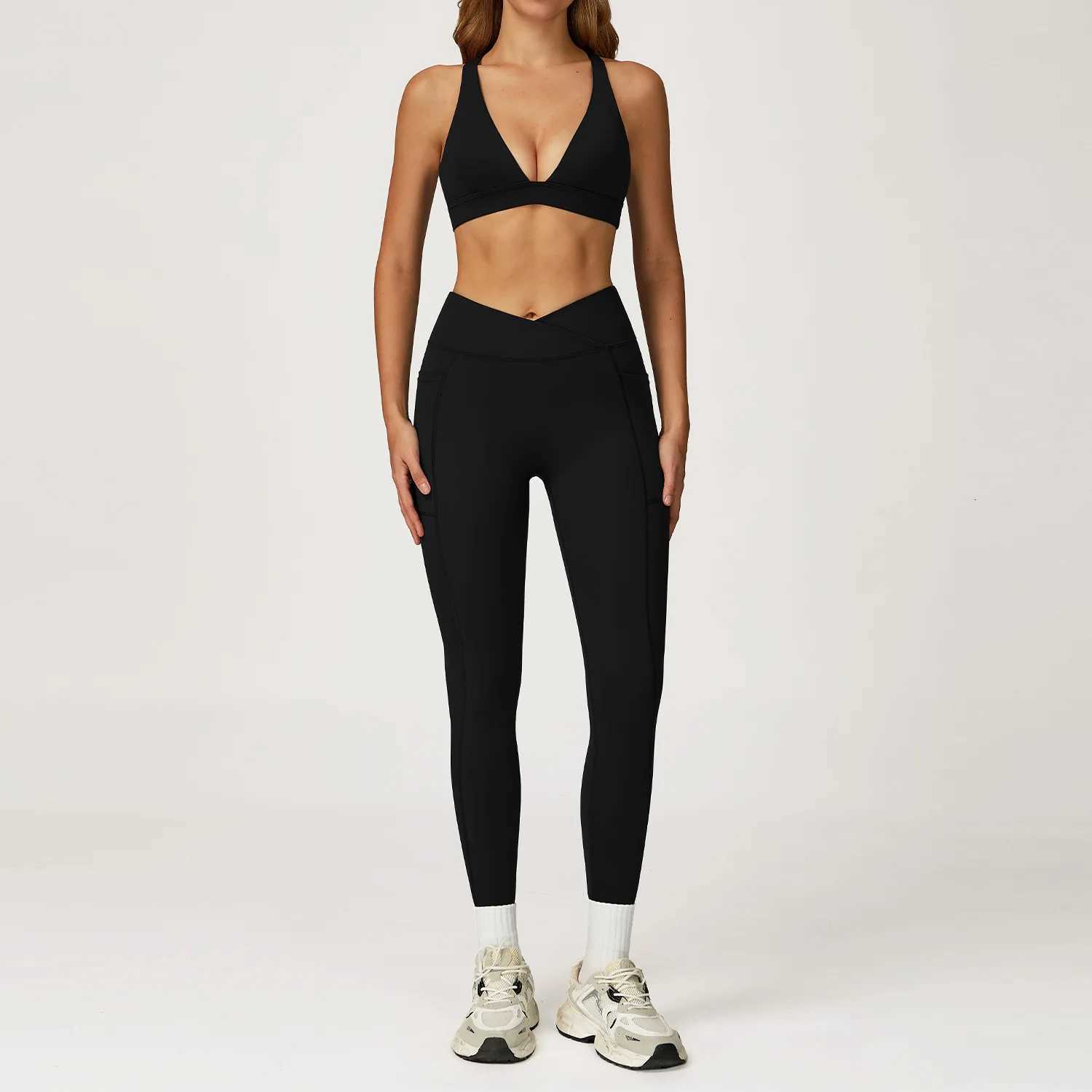 Women Tracksuit Yoga Set 2PCS Gym Workout Clothes for Female Push Up Bra High Waist Leggings Sexy Fitness Sportswear Sports SuitXJ251029