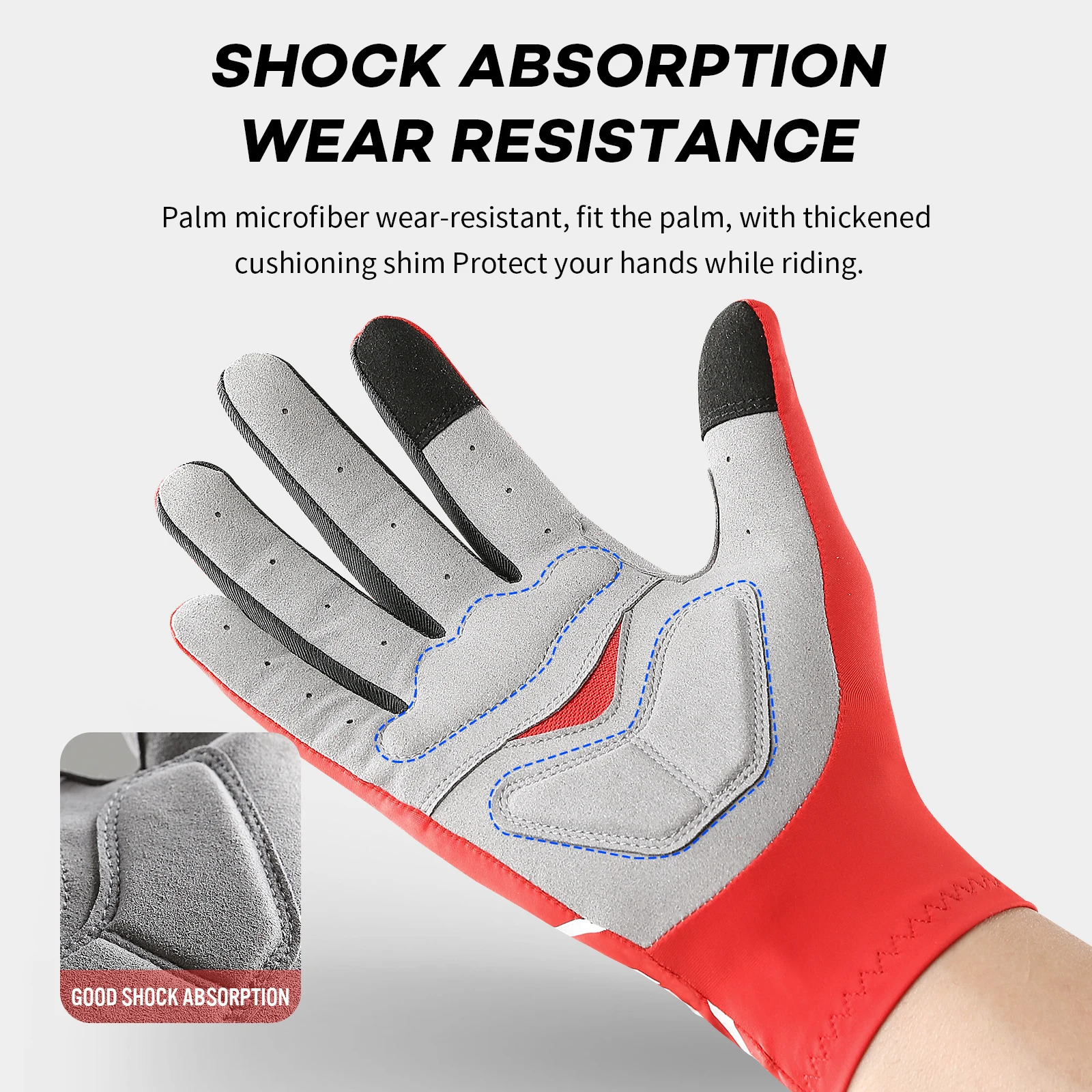 Touch Screen Long Full Fingers Half Gel Sports Cycling Gloves MTB Road Bike Riding Racing Women Men Bicycle 251013