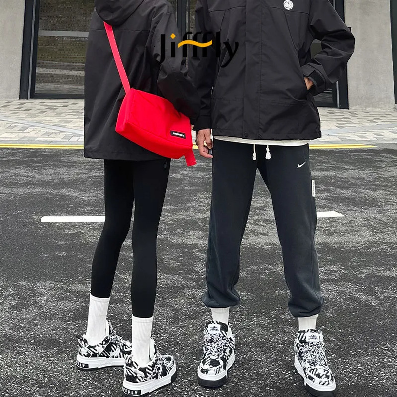Jifffly Women's Sneakers 2025 New Black and White Panda Casual Shoes for Men and Couples Sports Wear-resistant Easy-matching
