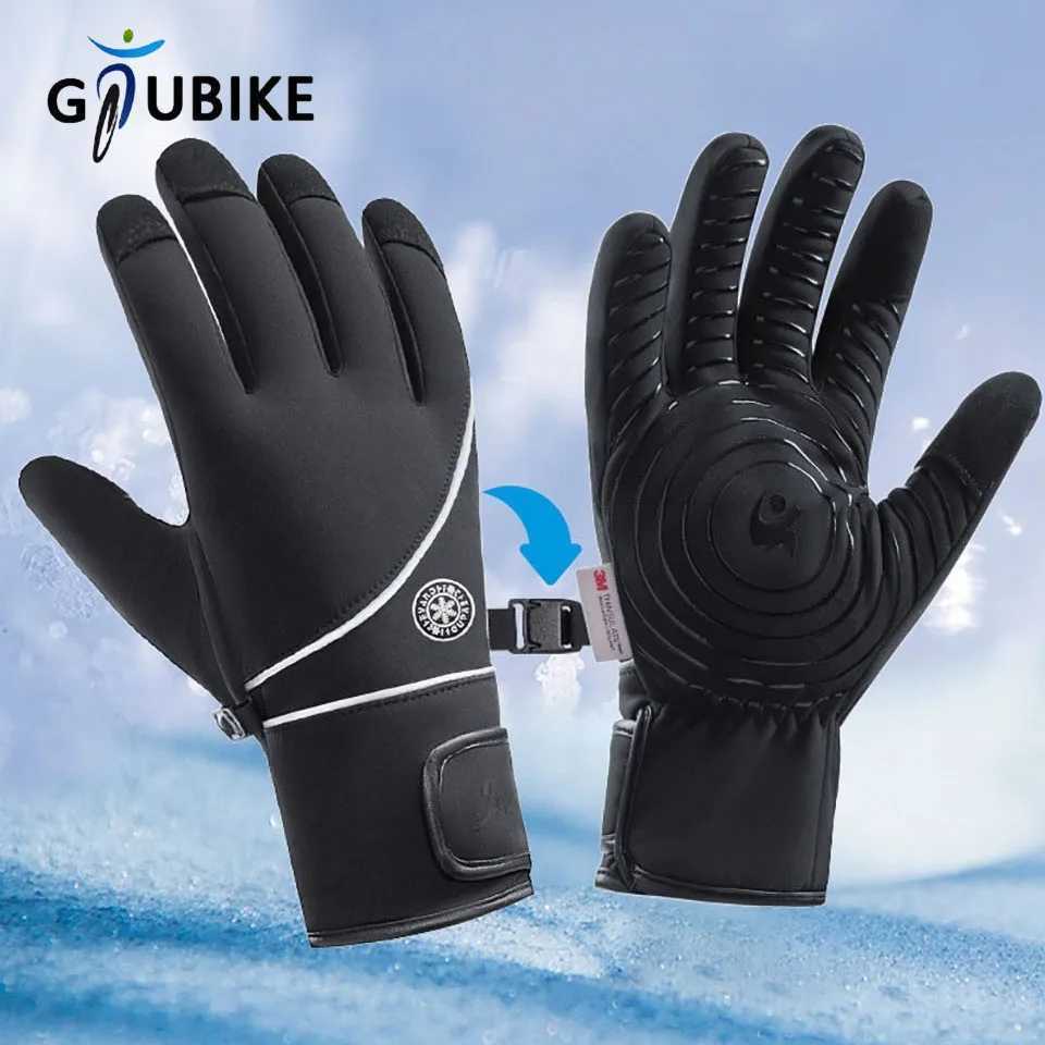 GTUBIKE Waterproof Winter GlovesTouch Screen Warm GlovesNonSlip PalmCold Weather Thermal Gloves for CyclingDrivingSkiing J251029