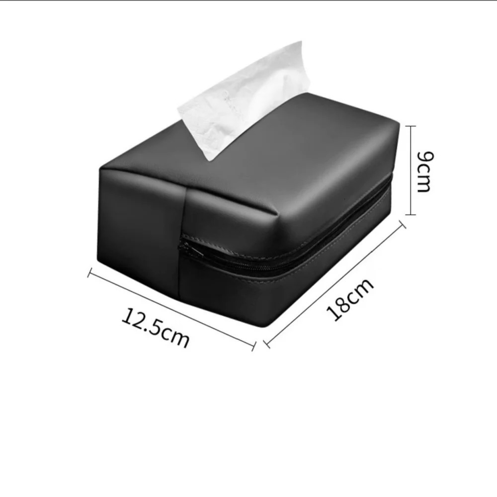 Car Tissue Box Sunshade Seat Backrest Suspension Tissue Box Car Armrest Box Tissue Storage Box With Fix Strap Car Storage 251029