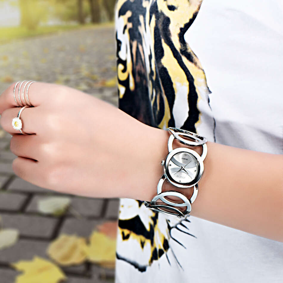 Brand New Stainless Steel Bracelet Ins Simple Luxury Women's Quartz Watch