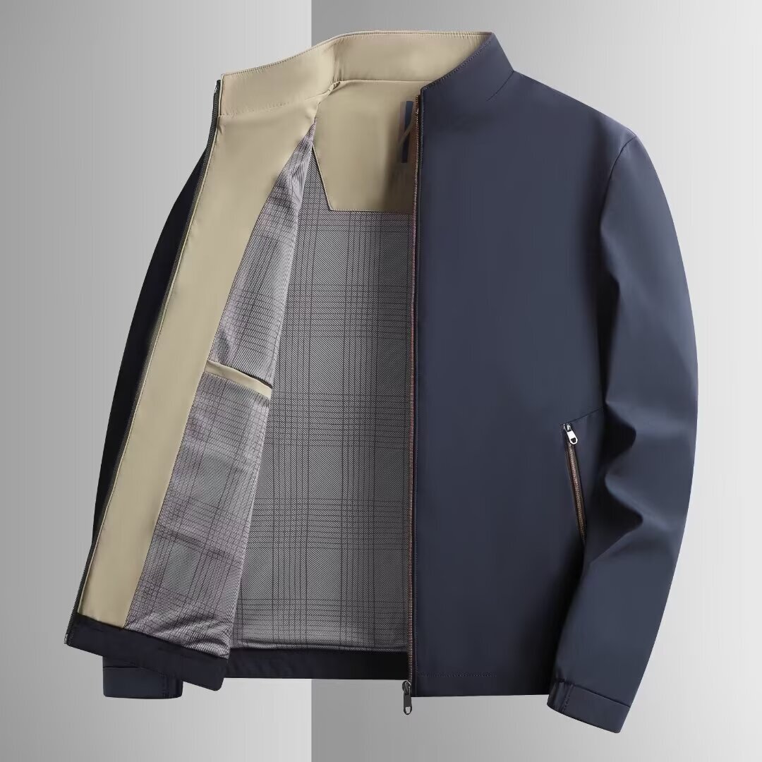 Men's Jacket Business Commuting Designer Jacket Casual Stand Collar 2025 New Autumn Winter Dad Style Executive Short Coat