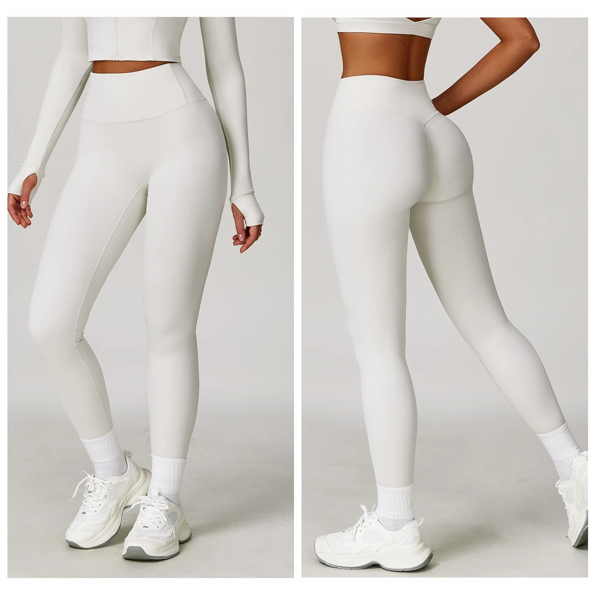 Butt Lifting Running Leggings Women High Waist QuickDry Naked Feel Yoga Pants Tummy Control Outdoor Workout Tights for Gym 251029