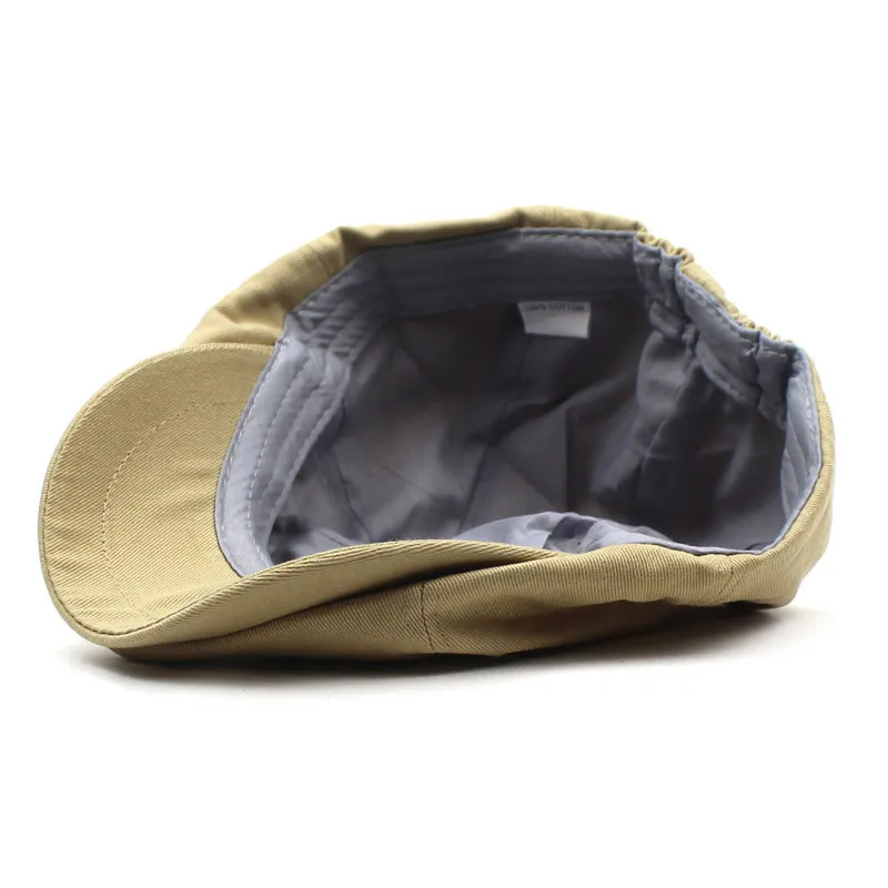 Solid Cotton sboy Caps Men Flat Peaked Cap Women Painter Beret Hats 30 251029