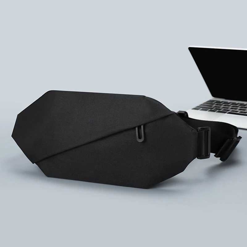 Men Minimalist Outdoor Sports Running Jogging Waist Bag Man Waterproof Fanny Pack Stylish Cross Body Belt Bag Waist Bag for MenT251126