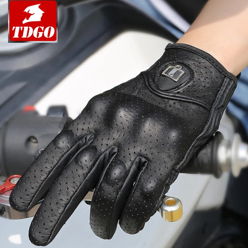 Summer Motorcycle Breathable Gloves Men Women Moto Leather Carbon Cycling Winter Motorbike Motorcross Motor Full Finger 251013