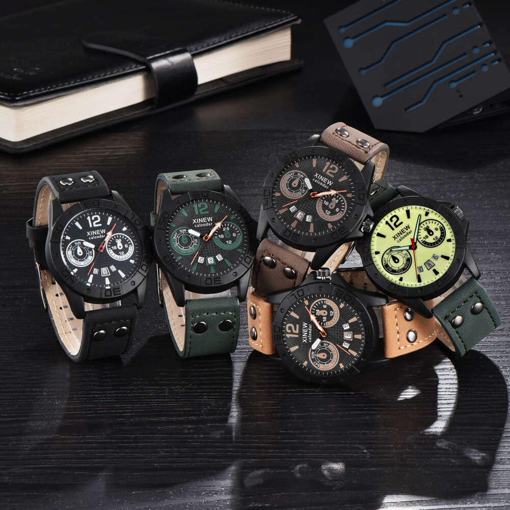 New Military XINEW Belt Calendar Quartz Student Sports Watch Men