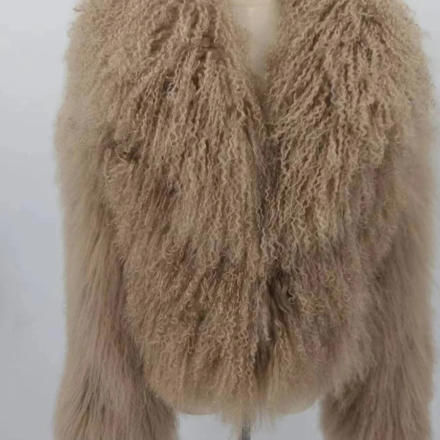PINK JAVA QC230502 arrival real mongolia sheep fur jackets women winter fur coat wholesale 251029