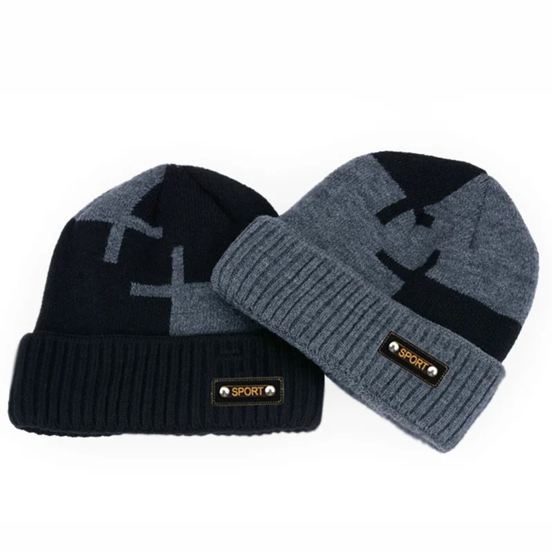 Winter Beanie Hats Scarf Set Warm Knit Hat Skull Cap Neck Warmer with Thick Fleece Lined and for Men Women 251013