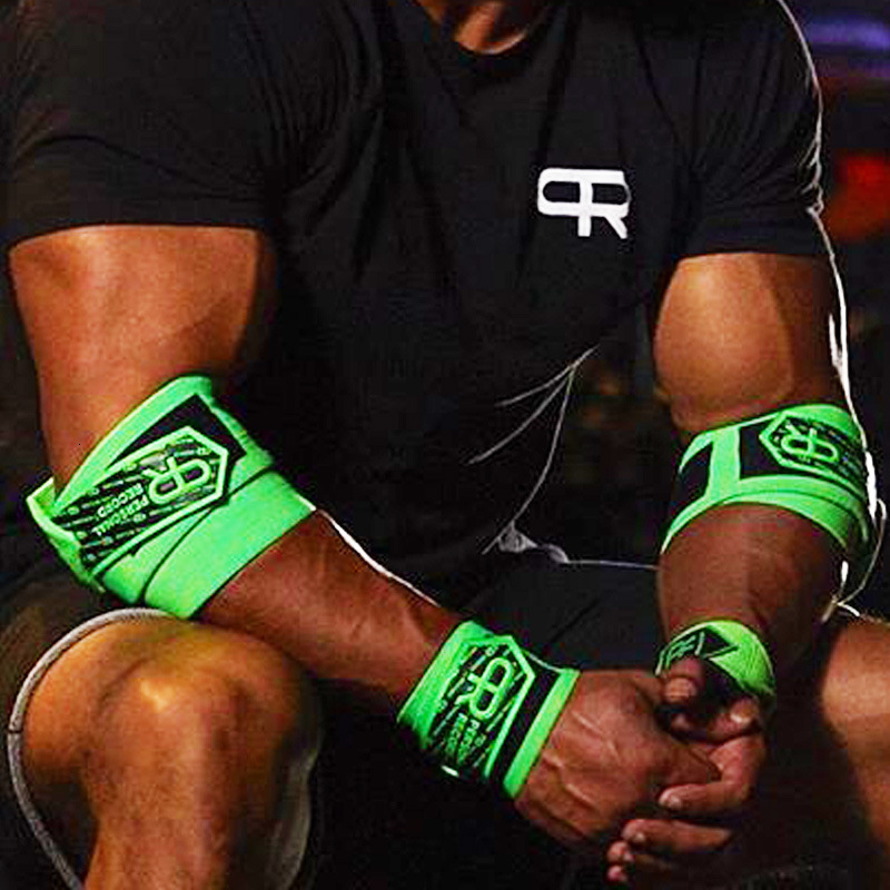 1 Pair Elbow Straps Gym Fitness Weight Lifting Elbow Wraps High Elastic Sport Crossfit Elbow Support Workout Protector 240624