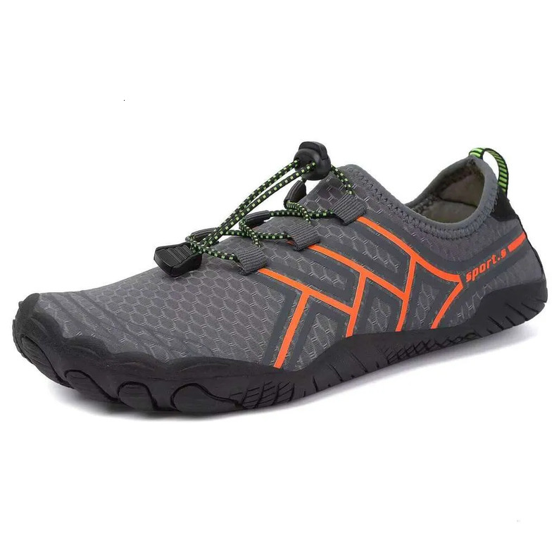 New Hot Design Barefoot Quick-Dry Water Lightweight Lace-up Aqua Five Fingers Beach Wading Shoes Durable Flexible Easy-Clean Suitable for Coastal Outi