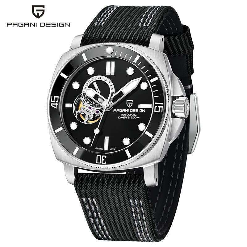 PAGANI DESIGN Automatic Mechanical Stainless Steel Luminous Waterproof Men's Watch PD-1736