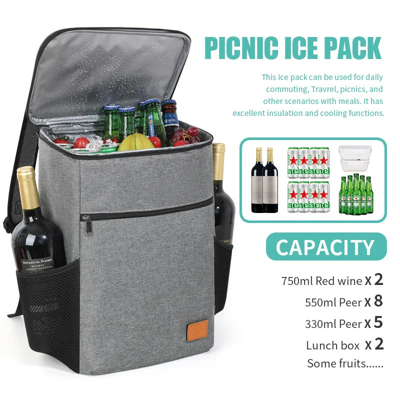 Extra Large Thermal Food Bag Cooler Bag Refrigerator Box Fresh Keeping Food Delivery Backpack Insulated Cool Bag 251029