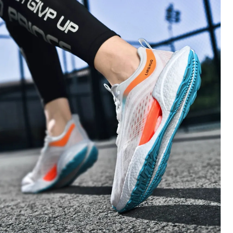 ONKE Autumn Breathable Shock Absorption Lightweight Mesh Sports Shoes Women's Ultra-Light Thin Running Shoes Flexible Easy-Match Suitable for Fit
