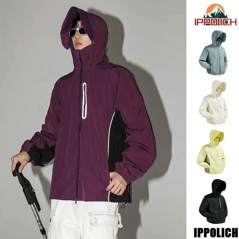 UPF 50 UV Sun Protection Clothing Summer Men Jacket Outdoor Reflective Breathable Hiking Coat Lightweight Hooded Fishing Coat J251029