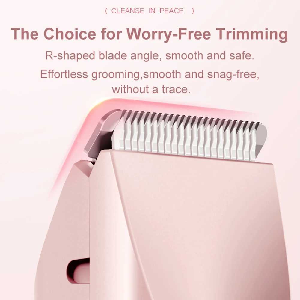 Electric Razor Woman Shaver Dual Head Electric Hair Clipper Women Mustache Epilator Leg Bikini Body Hair Trimmer for Pubic Legs J251117