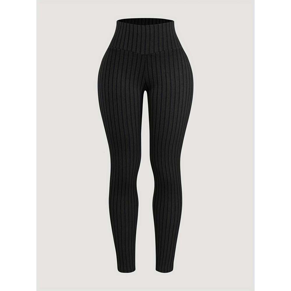 3Pcs Women's Casual Leggings Set High-Waisted, Stretchy, Solid Color Black, Gray, White - Comfortable & Versatile For All Seasons, High Waisted L