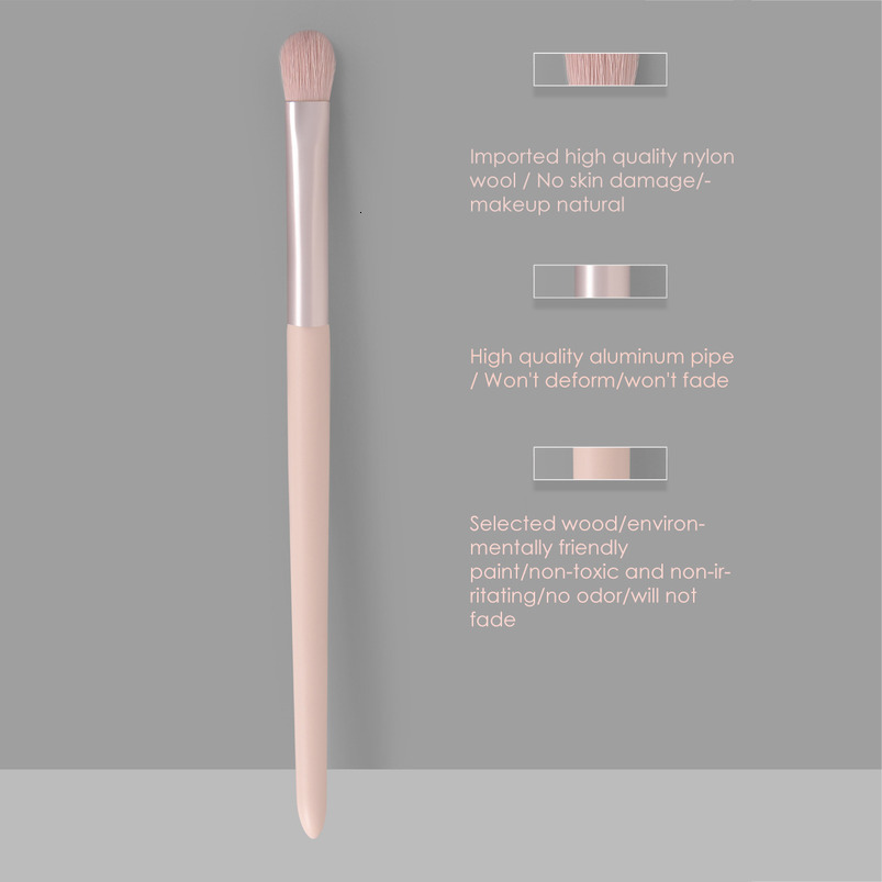 Hot-selling high-quality single pink loose powder brush Also suitable for blush brush and contour brush Premium quality in trendy colors