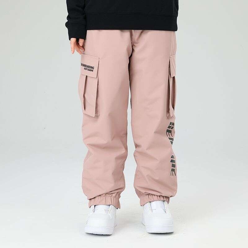 2025 New Windproof Waterproof Padded Warm Snowboard Pants Unisex Ski Suit Loose Fit