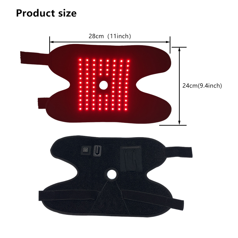 Hot Sale Physical Therapy Healthy Care Rechargeable Injury Recovery Portable Wearable 660nm850nm Red Light Therapy Pad