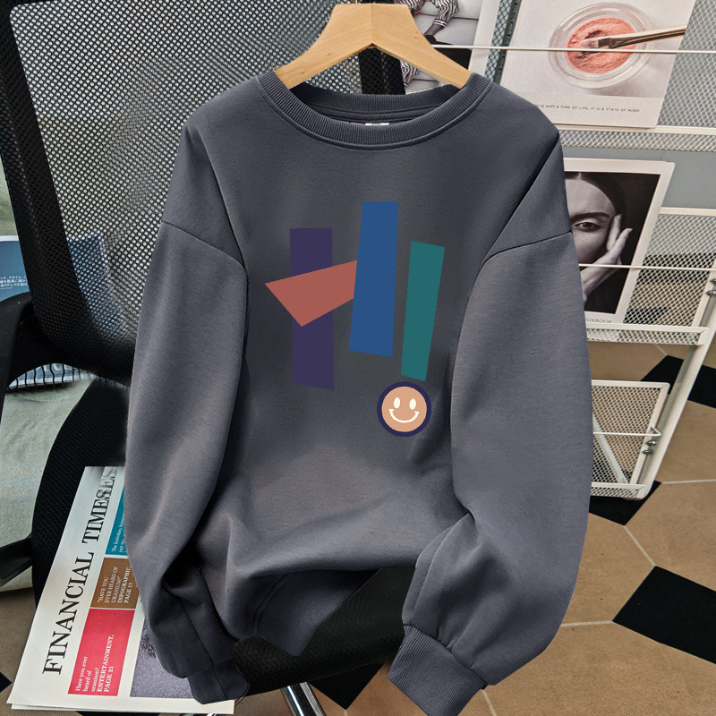 American Ins style age reducing round neck sweatshirt designer wool lining thickened autumn and winter new top suitable for both men and women
