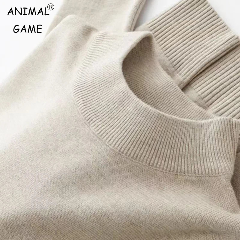 Mens Mock Turtleneck Sweater Mens Knitting Pullovers Rollneck Sweater Winter Warm Men Jumper Slim Fit Casual Streetwear 251029