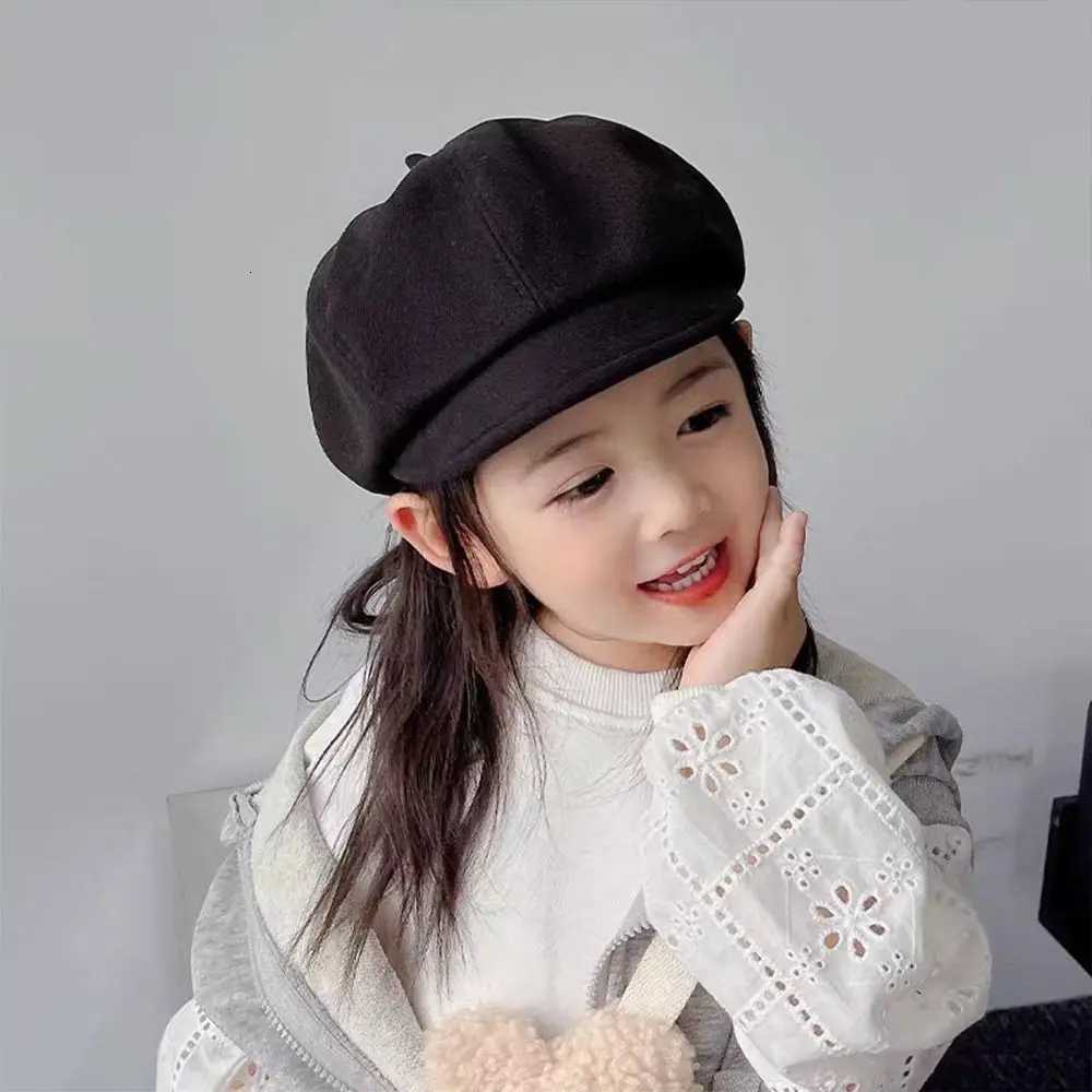 Autumn Winter Cute Soft Kids Berets Multicolour Woolen Baby Beret Hat Warm Painter Hat Boys Girls251028