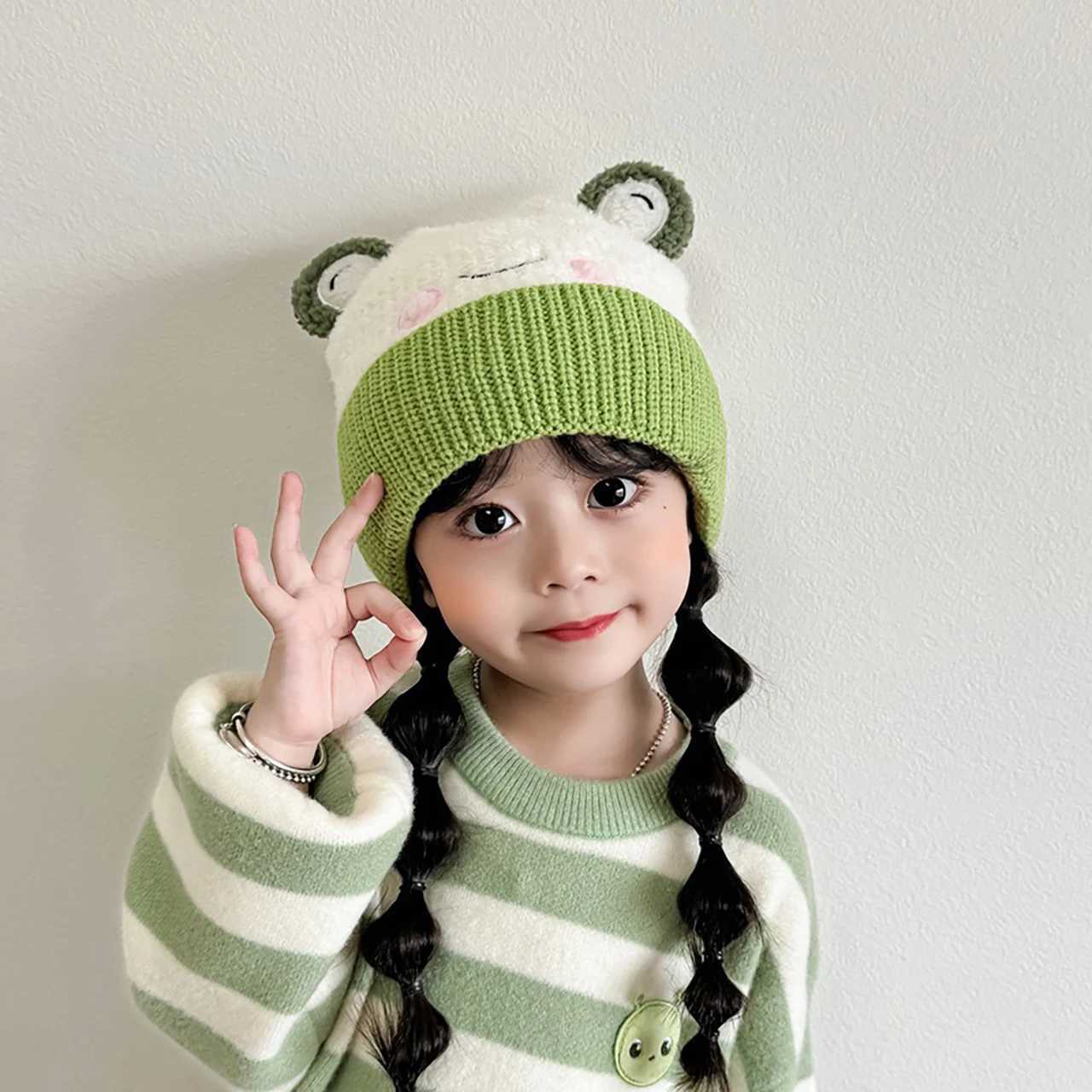 Cute Cartoon Children Knitted Hat Funny Animals Kids Pullover Cap 26Year Boy Girl Woolen Crochet Bonnet Elastic Baby Beanies251028