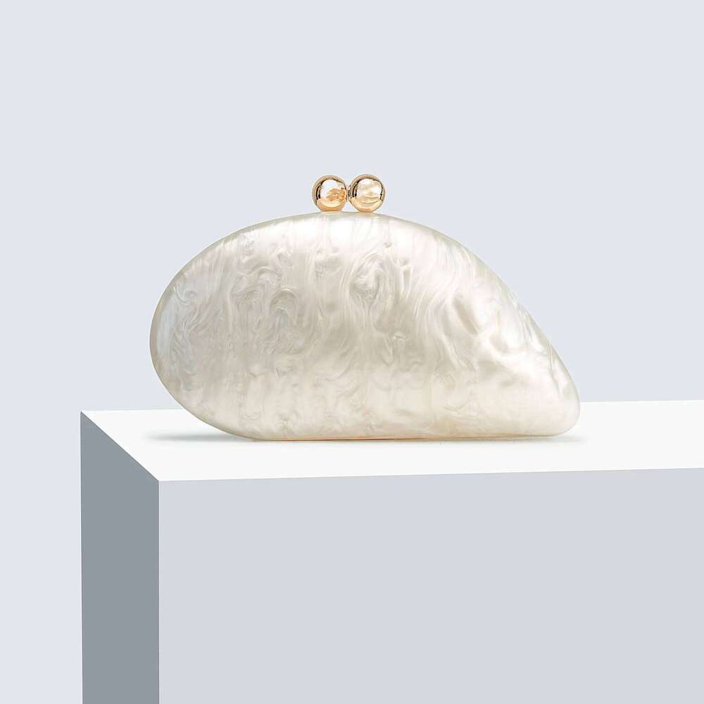 Designer Bags Shell Solid Color Long Chain Party Dinner Acrylic Shell Clutch Bag Luxury Bag