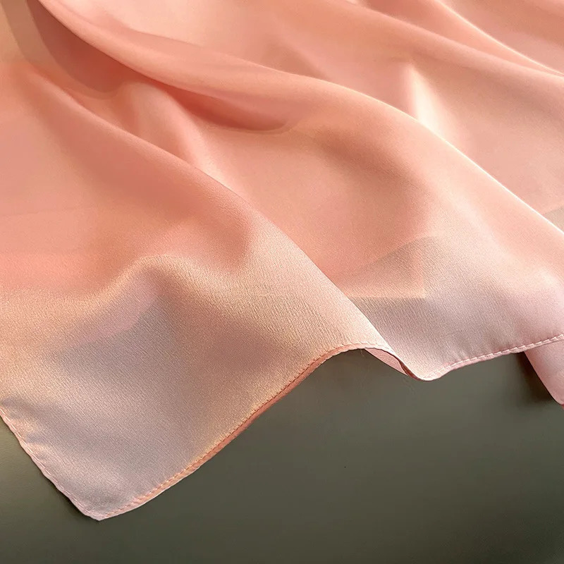 Pure Color Scarf Silk Like Sun Protection Beach Shawl Air Conditioning Wrap Large Lightweight Versatile for Women Outdoor 251013