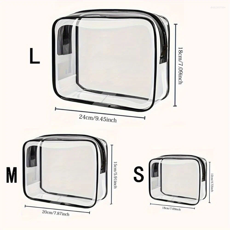 Cosmetic Bags Clear Snack-themed Bag.