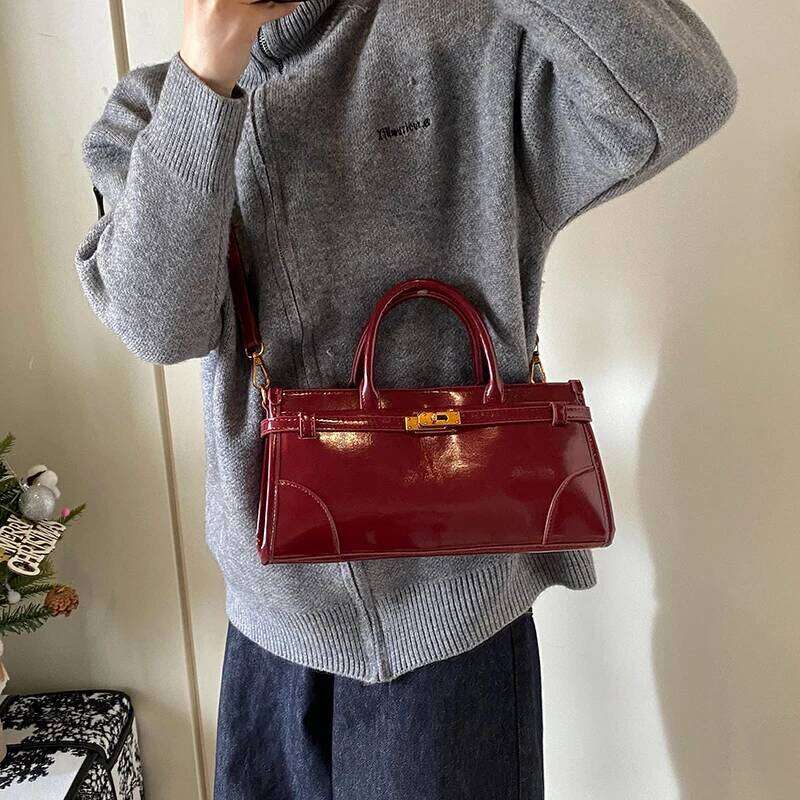 LEFTSIDE Small Pu Leather Crossbody Bags Lady Short Handle Shoulder Bag for Women New Simple Y K Retro Handbags and Purses